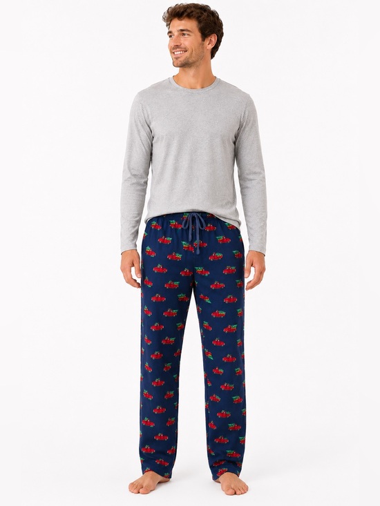 George Other - George Christmas Tree Truck Fleece Pajama Pants - Men’s Large